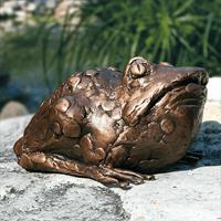 Gartentraum.de Garten Krötenskulptur aus hochwertiger Bronze - Kröte