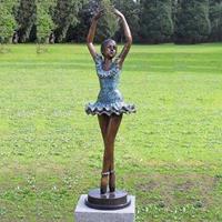 Gartentraum.de Ballerina Bronze Figur für den Garten - Èva