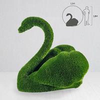 Gartentraum.de Topiary Gartenfigur Schwan - Formschnitt - Kunststoff - Savo