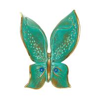 Gartentraum.de Schmetterlingsfigur aus Bronze - Wandbefestigung - Schmetterling Mia / Bronze braun