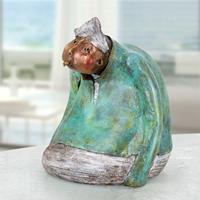 Gartentraum.de Limitierte Bronze Designerstatue - bunte Seemannfigur - Seemann