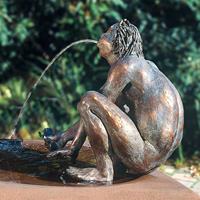 Gartentraum.de Bronzeskulptur Wasserspeier - limitierte Künstlerfigur - Der Nix
