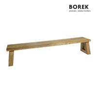 Gartentraum.de Große Teakholz Gartenbank von Borek - 250cm - Gartenbank Parga