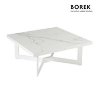 Gartentraum.de Loungetisch 81cm - weiß - quadratisch von Borek - Loungetisch Arta