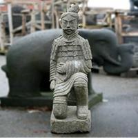 Gartentraum.de Unikat Steinfigur Asiatischer Krieger - Ashigaru / 100 cm