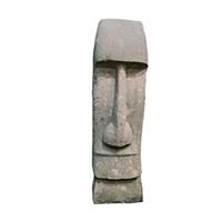 Gartentraum.de Osterinsel Tiki Kopf Moai Skulptur Naturstein Unikat / 200 cm