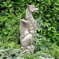 Gartentraum.de Große Garten Drachenskulptur Gryphon