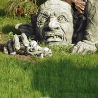 Gartentraum.de Lustiger Garten Troll Steinfigur - Griphook