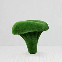 Gartentraum.de Riesiger Topiary Pfifferling - Pilz Gartenskulptur - Pfiffikus / 80x87x87cm (HxBxT)