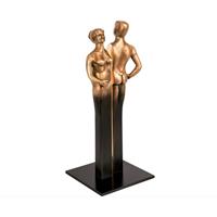 Gartentraum.de Moderne Skulptur Mann und Frau - limiterte Bronze - Osmose