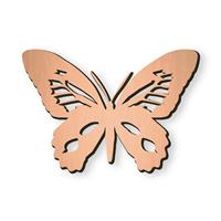 Gartentraum.de Kleiner Wand Schmetterling aus Bronze - Schmetterling Ruth / Bronze
