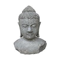 Gartentraum.de Naturstein Buddha Kopf aus Thailand - Prisha