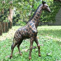 Gartentraum.de Besondere Bronze Tierfigur Giraffe - Giraffe Dredo / 203x122x50cm (HxBxT)