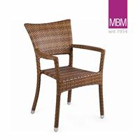 Gartentraum.de Sessel für den Garten mit Arm- und Rückenlehne von MBM - Sessel Bellini Prinz / mit Sitzkissen Granit