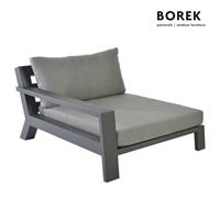 Gartentraum.de Eckmodul für Borek Lounge - Alu - rechts - Loungemodul Viking XXL / Anthrazit