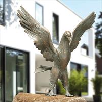 Gartentraum.de Taubenskulptur Bronze als Outdoor-Dekoration - Taube