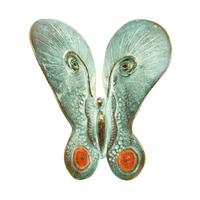 Gartentraum.de Kleine Tierfigur Schmetterling als Wandschmuck - Schmetterling Rin / Bronze Sonderpatina