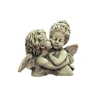 Gartentraum.de Kunstvolle Büste Engel und Elfe aus Steinguss - Fiona und Anton