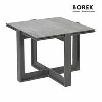 Gartentraum.de Alu-Gartentisch von Borek mit Dektonplatte - Beistelltisch Faro / Tischplatte Trilium
