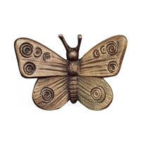 Gartentraum.de Besondere Wanddeko Schmetterling aus Metall - Schmetterling Bea / Bronze Sonderpatina