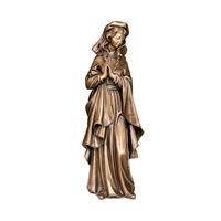 Gartentraum.de Betende Mariafigur aus Bronze - Gartenstatue - Madonna Livia / Bronze braun