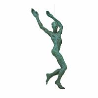 Gartentraum.de Schwebene Mannfigur aus Bronze - limitiertes Design - Spirit