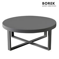 Gartentraum.de Runder Loungetisch für draußen - Borek - Aluminium - modern - Force Couchtisch / Anthrazit