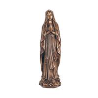 Gartentraum.de Betende Wandmadonna aus Bronze mit Kette - Madonna Paola / Bronze braun