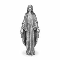 Gartentraum.de Marienfigur mit ausgebreiteten Händen aus Bronze oder Aluminium - Madonna Evigila / Aluminium