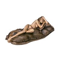 Gartentraum.de Bronzeskulptur limitiert - schlafende Frauenfigur - Sleeping Beauty