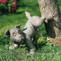 Gartentraum.de Hunderüde lebensgroß aus Bronze - Gartenstatue - Hund