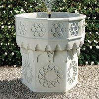 Gartentraum.de Stein Gartenbrunnen mit Pumpe - Andalucia / Sand