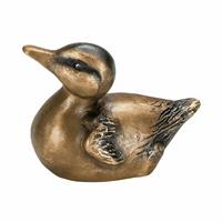 Gartentraum.de Entenküken Figur aus Bronze für den Garten - Entenküken