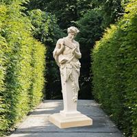 Gartentraum.de Garten Statue aus Steinguss - Pan / Sand