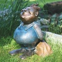 Gartentraum.de Gartengeist Bronzefigur in limitierter Edition - Anton, der Chef