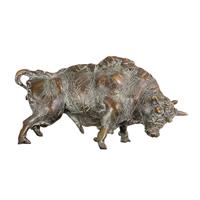 Gartentraum.de Limitierte Stierskulptur - patinierte Bronzefiguren - Stier