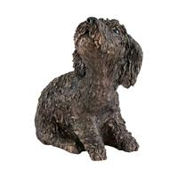 Gartentraum.de Detaillierte Hundefigur aus Bronze in limitierter Edition - Filou