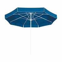 Gartentraum.de Farbige Sonnenschirme 400cm mit Volant - Schirm Crinu / Weiß