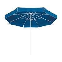Gartentraum.de Farbige Sonnenschirme 400cm mit Volant - Schirm Crinu / Dunkelgrün