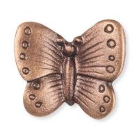 Gartentraum.de Kleine Wand Schmetterlingsfigur aus Metall - Schmetterling Tom / Bronze dunkelbraun