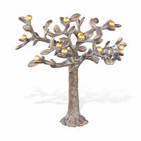 Gartentraum.de Robuste Gartenfigur Bronze Baum mit Früchten - Baum Tam / Bronze Sonderpatina