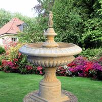 Gartentraum.de Garten Standbrunnen mit Pumpe - Gironde / Sand