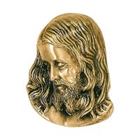 Gartentraum.de Herabschauender Jesus als Bronze Wandrelief - Jesus Phino