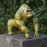 Gartentraum.de Gorilla als Bronze Gartendeko-Skulptur - Gregor