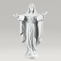 Gartentraum.de Segnende Jesusfigur für den Garten aus Marmorguss - Jesus Cielo