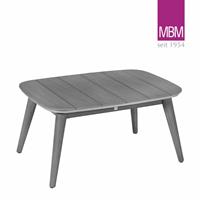 Gartentraum.de Hochwertiger Loungetisch aus Resysta von MBM - Loungetisch Iconic / Stone Grey