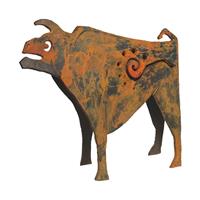 Gartentraum.de Braune Tierfigur Stier aus Bronze - limitierte Kunst - Ur braun