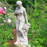 Gartentraum.de Stein Garten Skulptur mit Frau - Syno Kepheus / Terrakotta