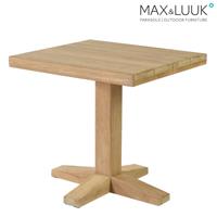 Gartentraum.de Quadratischer Gartentisch aus Teakholz - 70x80cm - Max&Luuk - Bruce Gartentisch