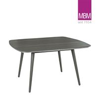 Gartentraum.de Eleganter quadratischer Gartentisch aus Resysta von MBM - Tisch Iconic / 77x90x90cm (HxBxT)